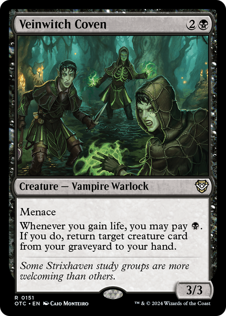 Veinwitch Coven (OTC-151) [Outlaws of Thunder Junction Commander] MTG Single Wizards of the Coast