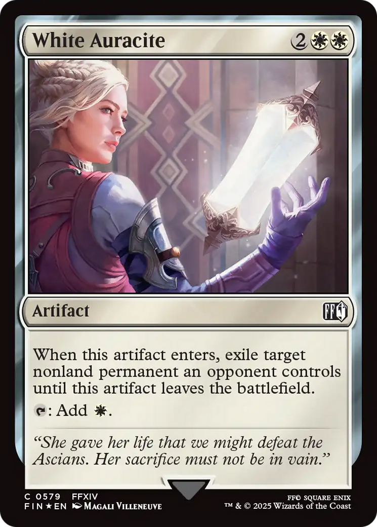 White Auracite (Surge Foil) (FIN-579) [FINAL FANTASY] Foil MTG Single Wizards of the Coast