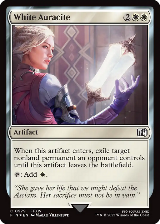 White Auracite (Surge Foil) (FIN-579) [FINAL FANTASY] Foil MTG Single Wizards of the Coast