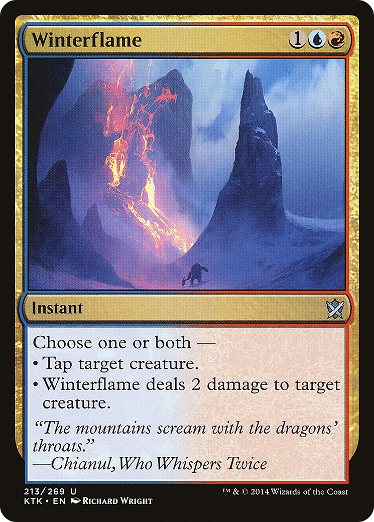 Winterflame (KTK-213) [Khans of Tarkir] MTG Single Wizards of the Coast