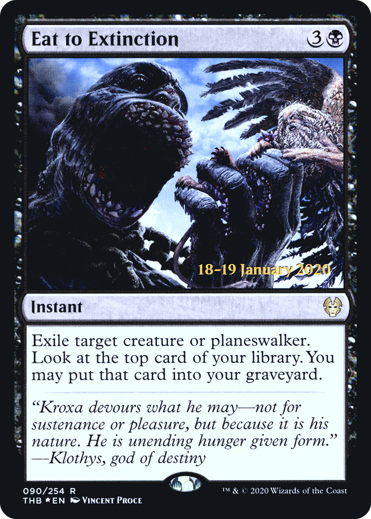 Eat to Extinction (PRE-090) [Theros Beyond Death Promos] Foil MTG Single Wizards of the Coast