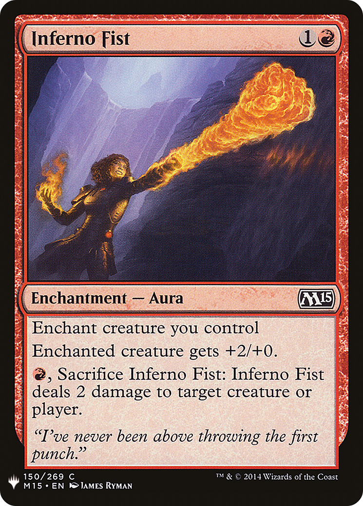 Inferno Fist (LIST-M15-150) [Mystery Booster] The List MTG Single Wizards of the Coast