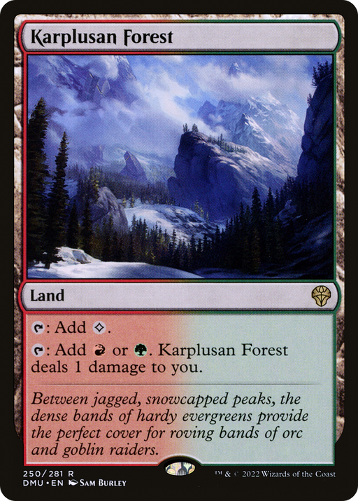 Karplusan Forest (DMU-250) [Dominaria United] MTG Single Wizards of the Coast