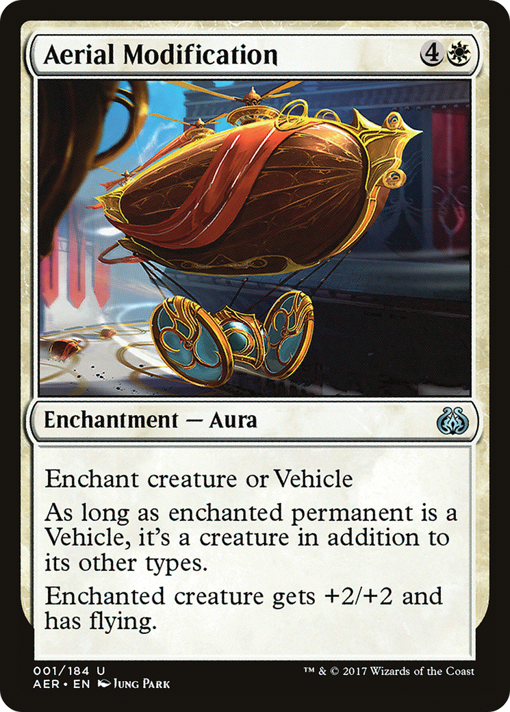 Aerial Modification (AER-001) [Aether Revolt] MTG Single Wizards of the Coast