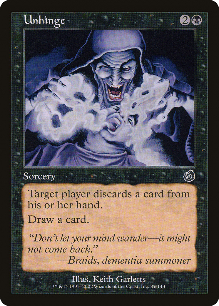 Unhinge (TOR-087) [Torment] MTG Single Wizards of the Coast