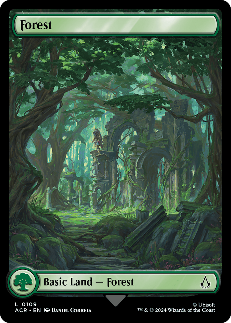 Forest (0109) (ACR-109) [Assassin's Creed] Foil MTG Single Wizards of the Coast