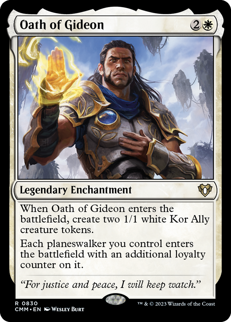 Oath of Gideon (CMM-830) [Commander Masters] MTG Single Wizards of the Coast