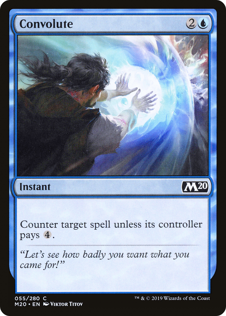 Convolute (M20-055) [Core Set 2020] Foil MTG Single Wizards of the Coast