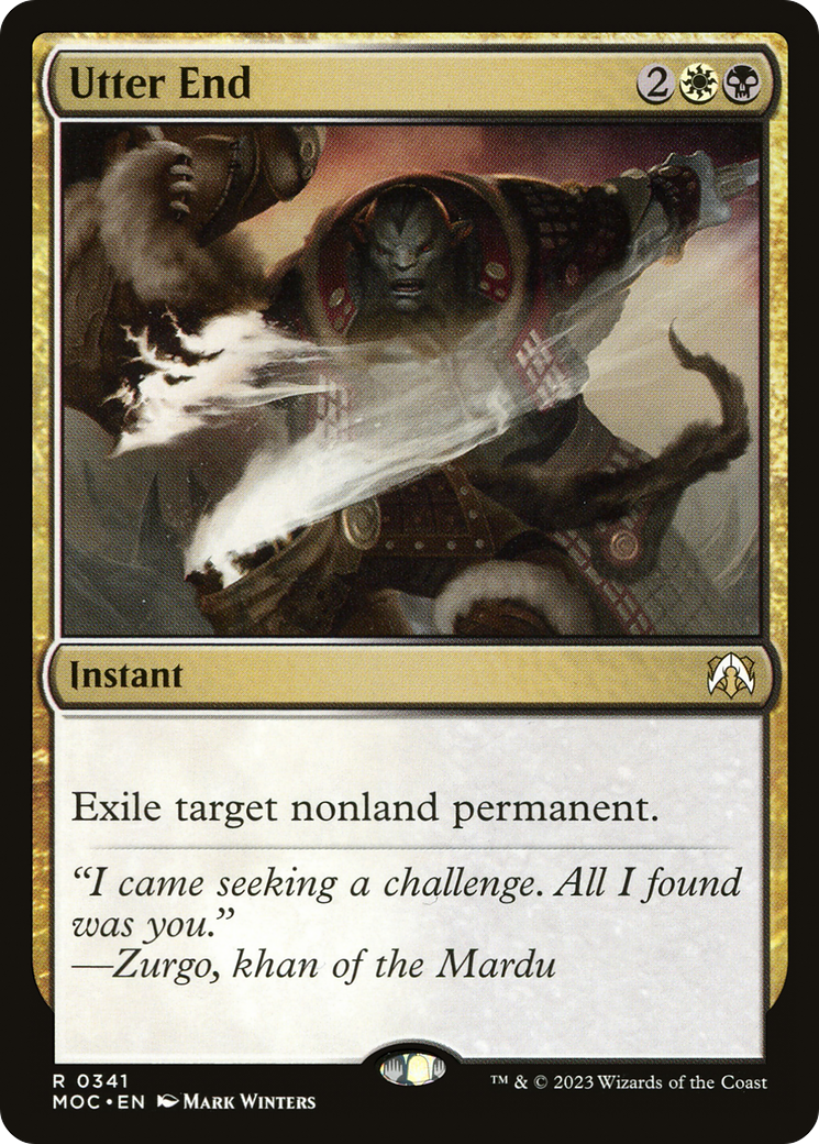 Utter End (MOC-341) [March of the Machine Commander] MTG Single Wizards of the Coast