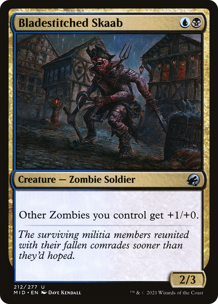 Bladestitched Skaab (MID-212) [Innistrad: Midnight Hunt] Foil MTG Single Wizards of the Coast