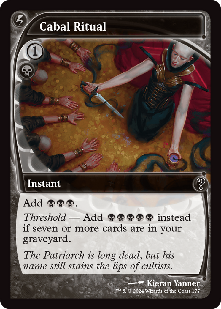 Cabal Ritual (Future Sight) (MB2-177) [Mystery Booster] Mystery Booster 2 Foil MTG Single Wizards of the Coast