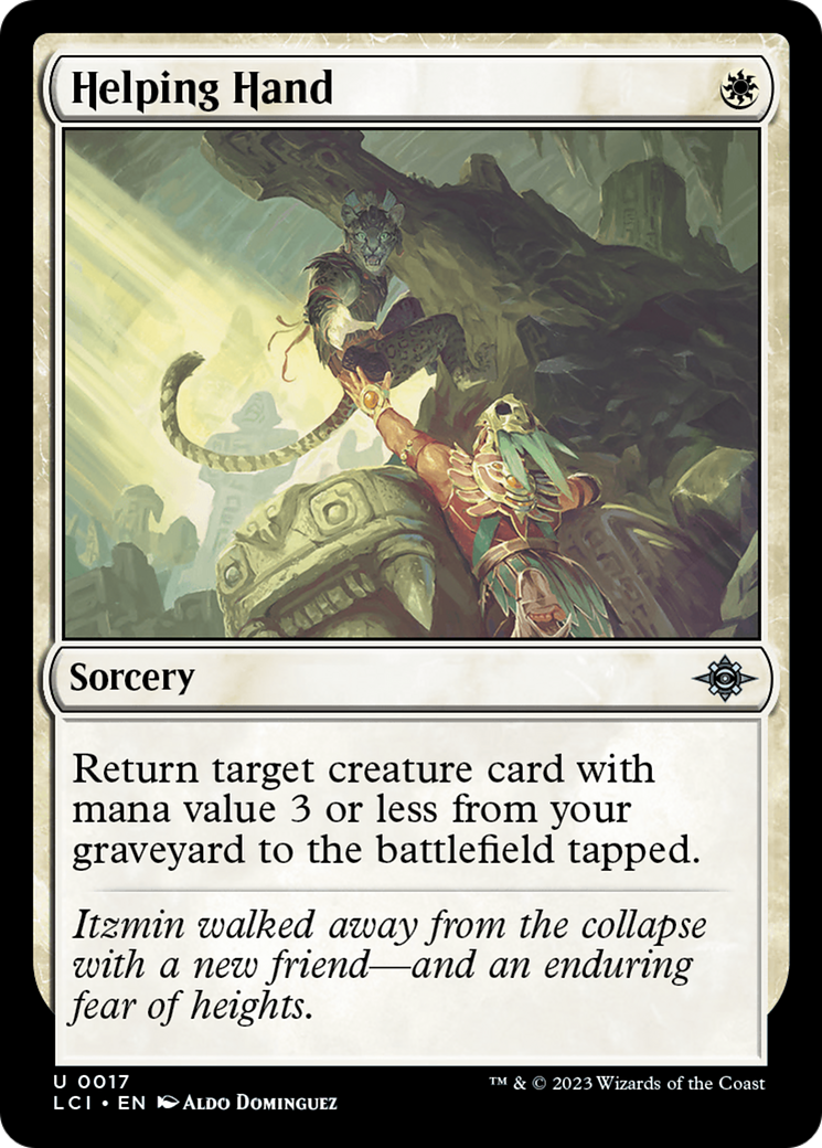 Helping Hand (LCI-017) [The Lost Caverns of Ixalan] MTG Single Wizards of the Coast