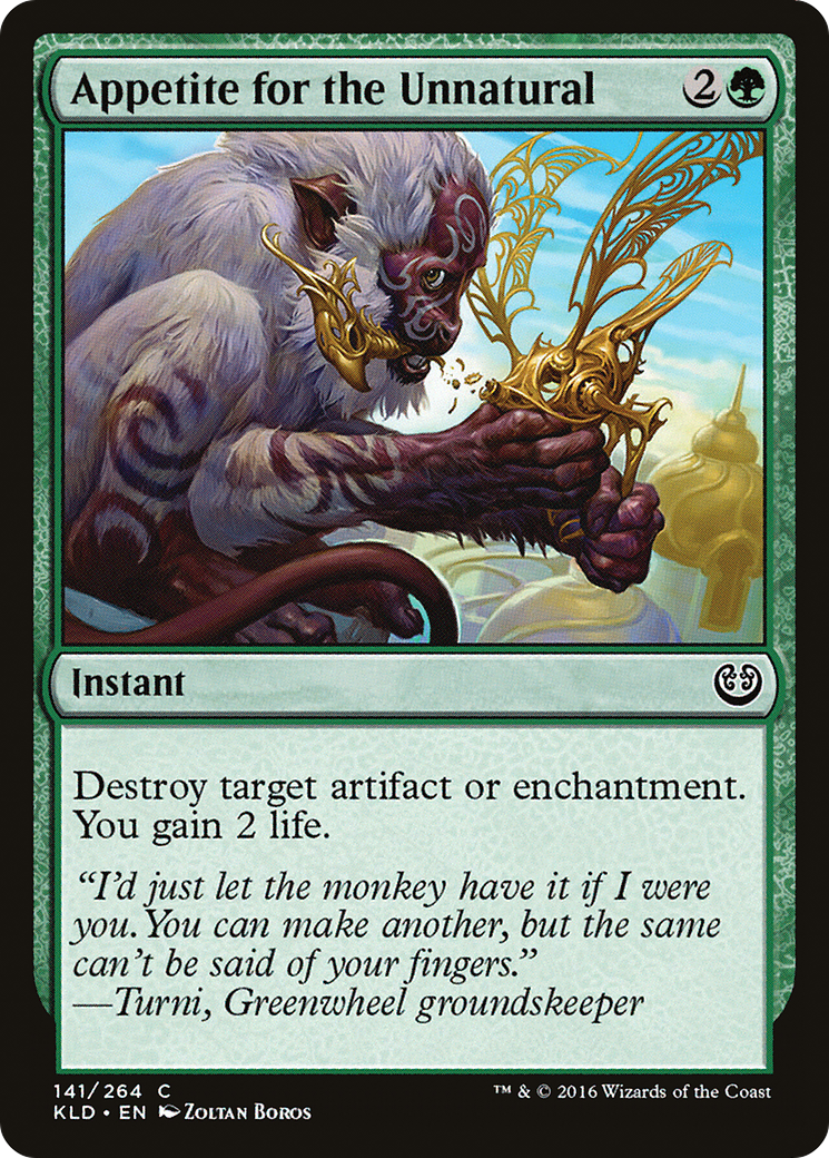 Appetite for the Unnatural (KLD-141) [Kaladesh] Foil MTG Single Wizards of the Coast