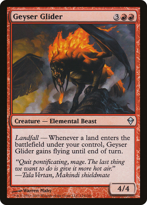 Geyser Glider (ZEN-124) [Zendikar] Foil MTG Single Wizards of the Coast