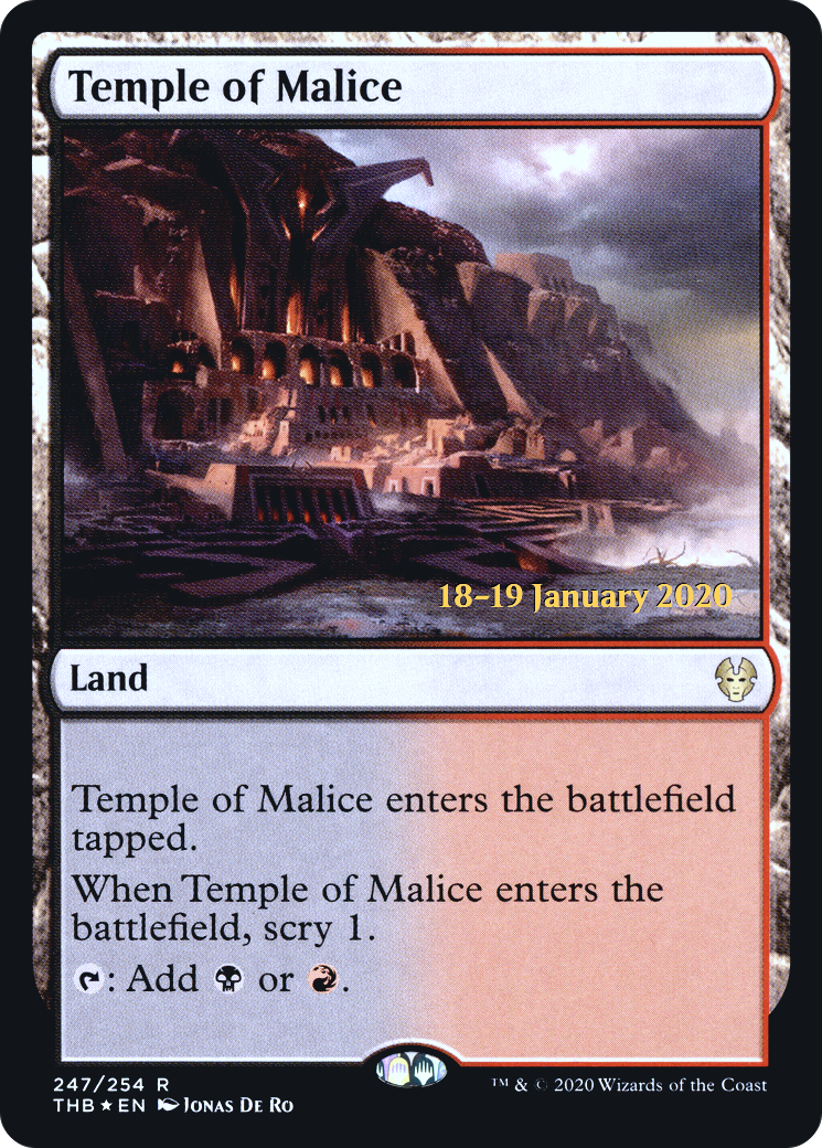 Temple of Malice (PRE-247) [Theros Beyond Death Promos] Foil MTG Single Wizards of the Coast