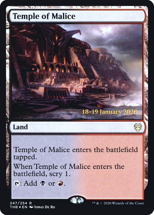 Temple of Malice (PRE-247) [Theros Beyond Death Promos] Foil MTG Single Wizards of the Coast