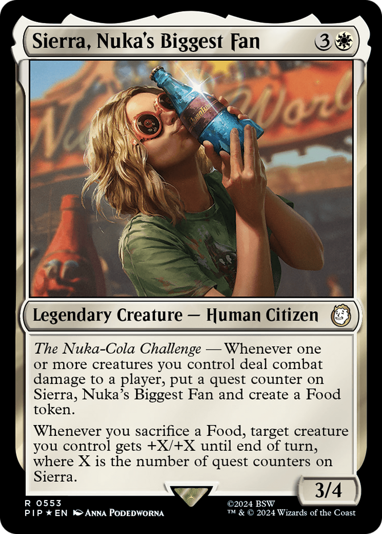 Sierra, Nuka's Biggest Fan (Surge Foil) (PIP-553) [Fallout] Foil MTG Single Wizards of the Coast