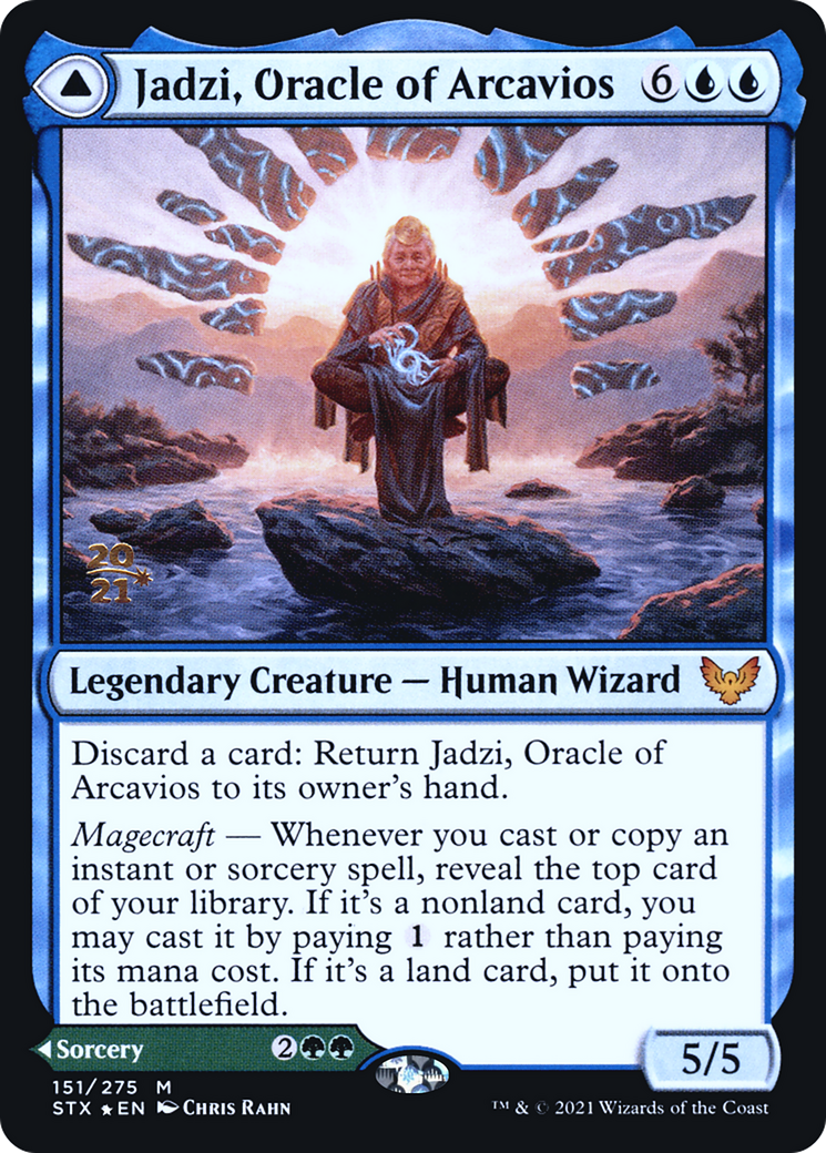 Jadzi, Oracle of Arcavios (PRE-151) [Strixhaven: School of Mages Promos] Foil MTG Single Wizards of the Coast