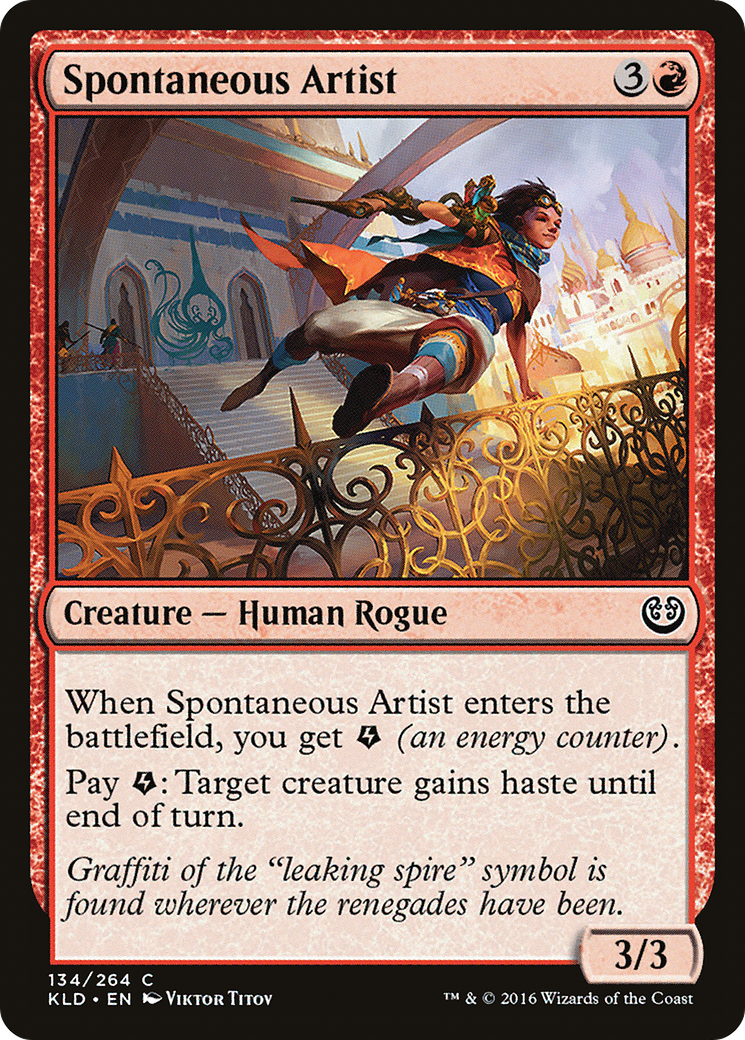 Spontaneous Artist (KLD-134) [Kaladesh] Foil MTG Single Wizards of the Coast