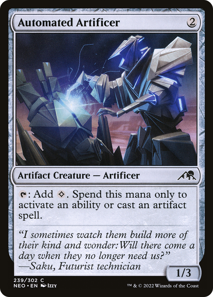 Automated Artificer (NEO-239) [Kamigawa: Neon Dynasty] MTG Single Wizards of the Coast