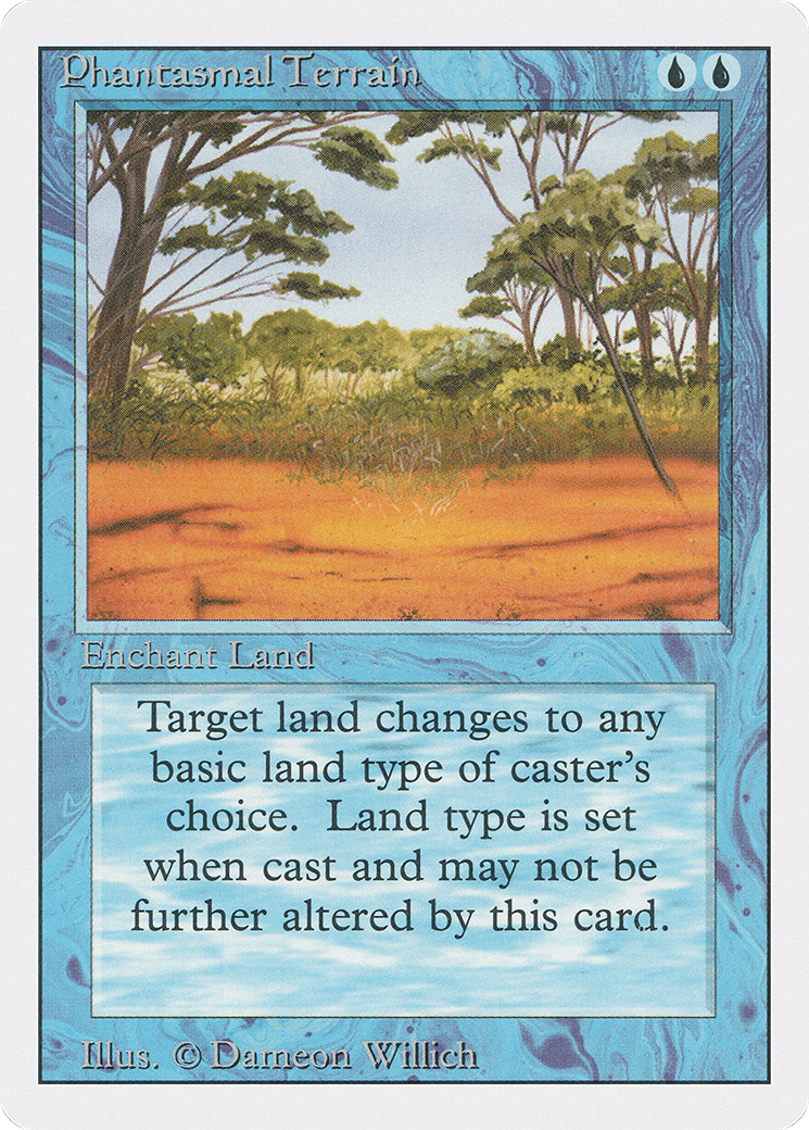 Phantasmal Terrain (3ED-070) [Revised Edition] MTG Single Wizards of the Coast