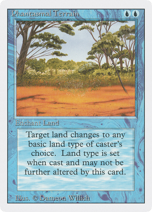 Phantasmal Terrain (3ED-070) [Revised Edition] MTG Single Wizards of the Coast