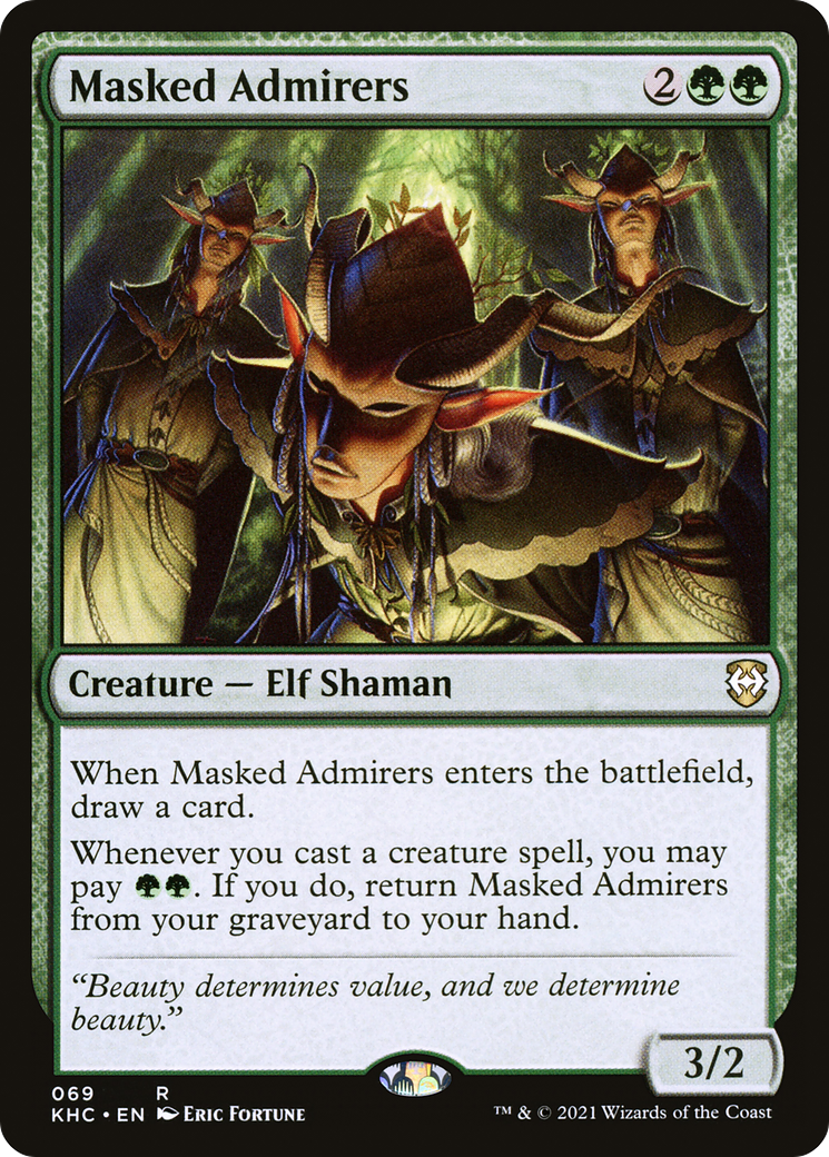 Masked Admirers (KHC-069) [Kaldheim Commander] MTG Single Wizards of the Coast
