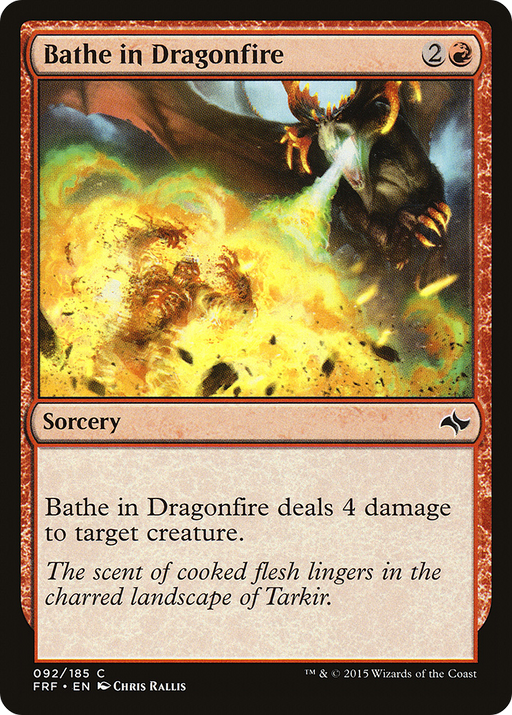 Bathe in Dragonfire (FRF-092) [Fate Reforged] Foil MTG Single Wizards of the Coast