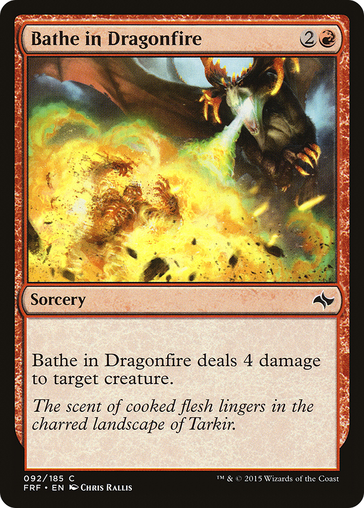 Bathe in Dragonfire (FRF-092) [Fate Reforged] MTG Single Wizards of the Coast