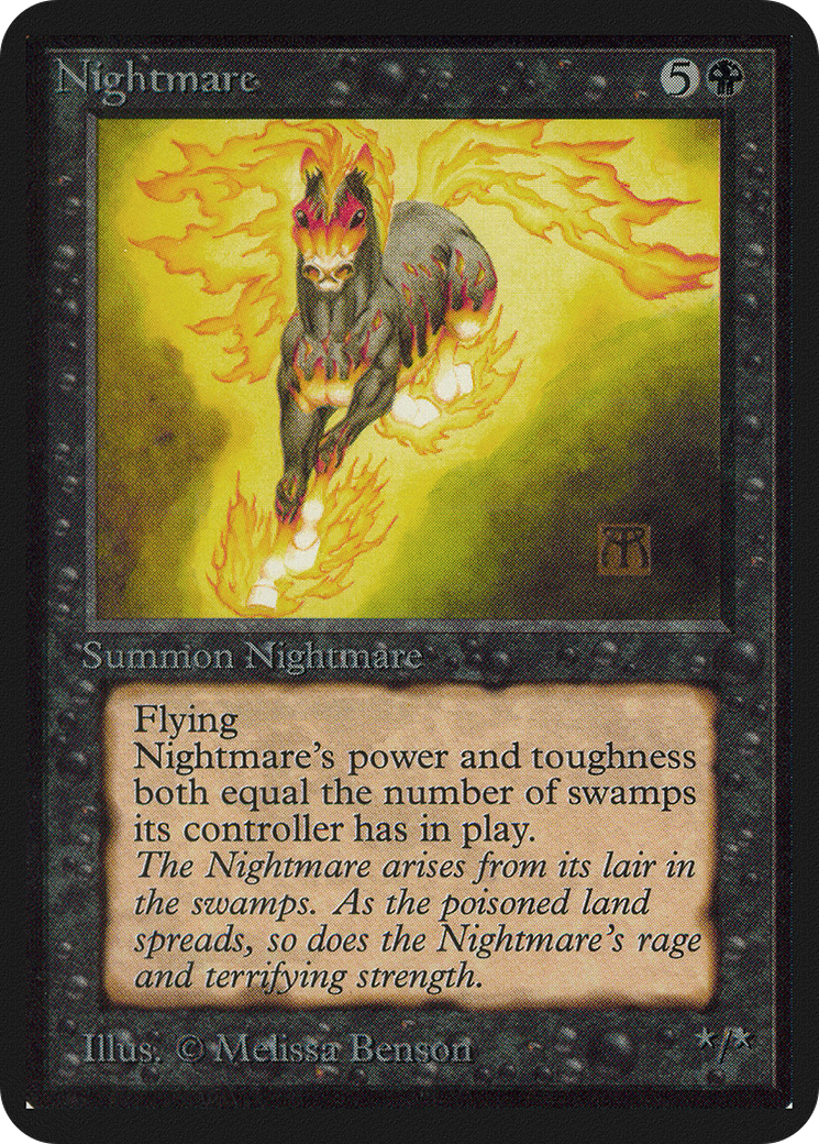 Nightmare (LEA-118) [Oldschool] Limited Edition Alpha MTG Single Wizards of the Coast