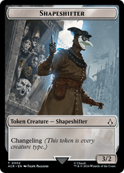 Assassin // Shapeshifter Double-Sided Token [Tokens] Assassin's Creed Tokens MTG Single Magic: The Gathering