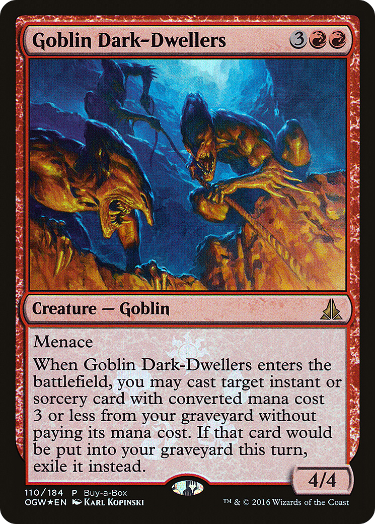Goblin Dark-Dwellers (BABP-110) [Oath of the Gatewatch Promos] Foil MTG Single Wizards of the Coast