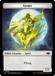Spirit // Plot Double-Sided Token [Tokens] Outlaws of Thunder Junction Tokens MTG Single Magic: The Gathering