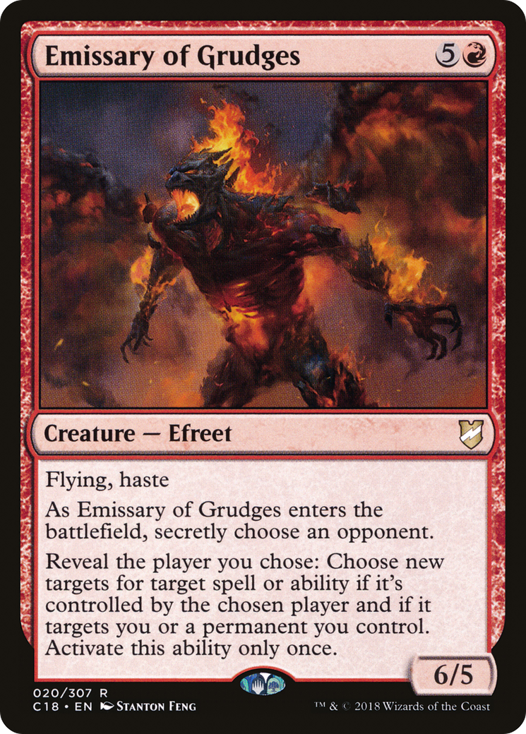 Emissary of Grudges (C18-020) [Commander 2018] MTG Single Wizards of the Coast