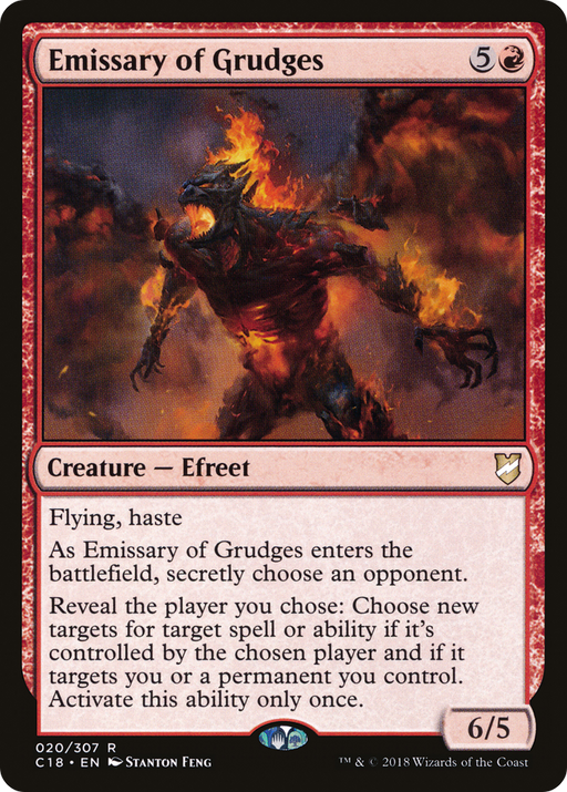 Emissary of Grudges (C18-020) [Commander 2018] MTG Single Wizards of the Coast
