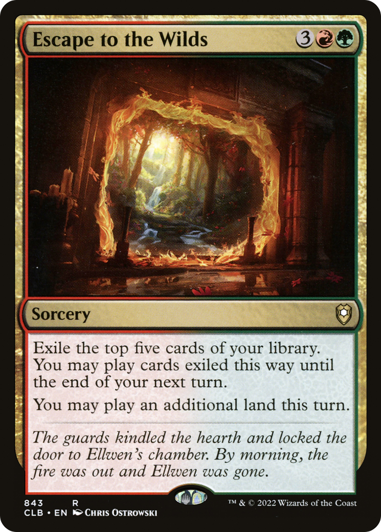 Escape to the Wilds (CLB-843) [Commander Legends: Battle for Baldur's Gate] MTG Single Wizards of the Coast