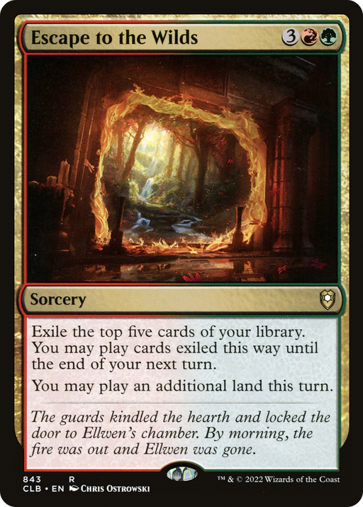Escape to the Wilds (CLB-843) [Commander Legends: Battle for Baldur's Gate] MTG Single Wizards of the Coast