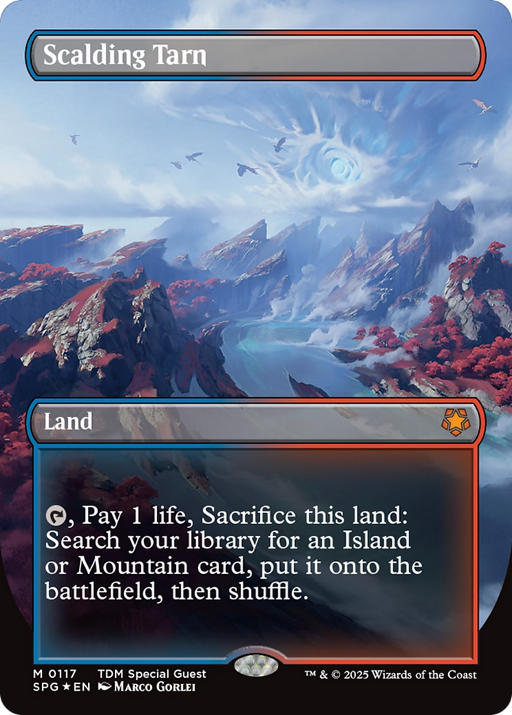 Scalding Tarn (Dragonscale Foil) (SPG-117) [Special Guests] (Borderless) Foil MTG Single Wizards of the Coast