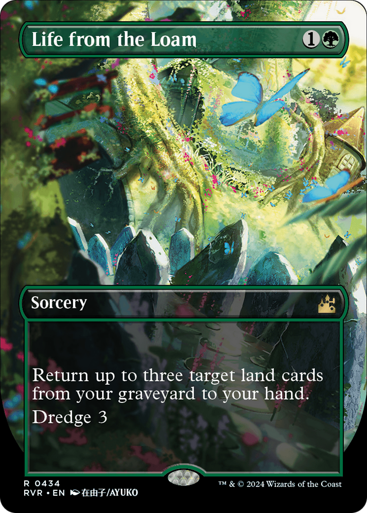 Life from the Loam (Anime Borderless) (RVR-434) [Ravnica Remastered] (Borderless) MTG Single Wizards of the Coast