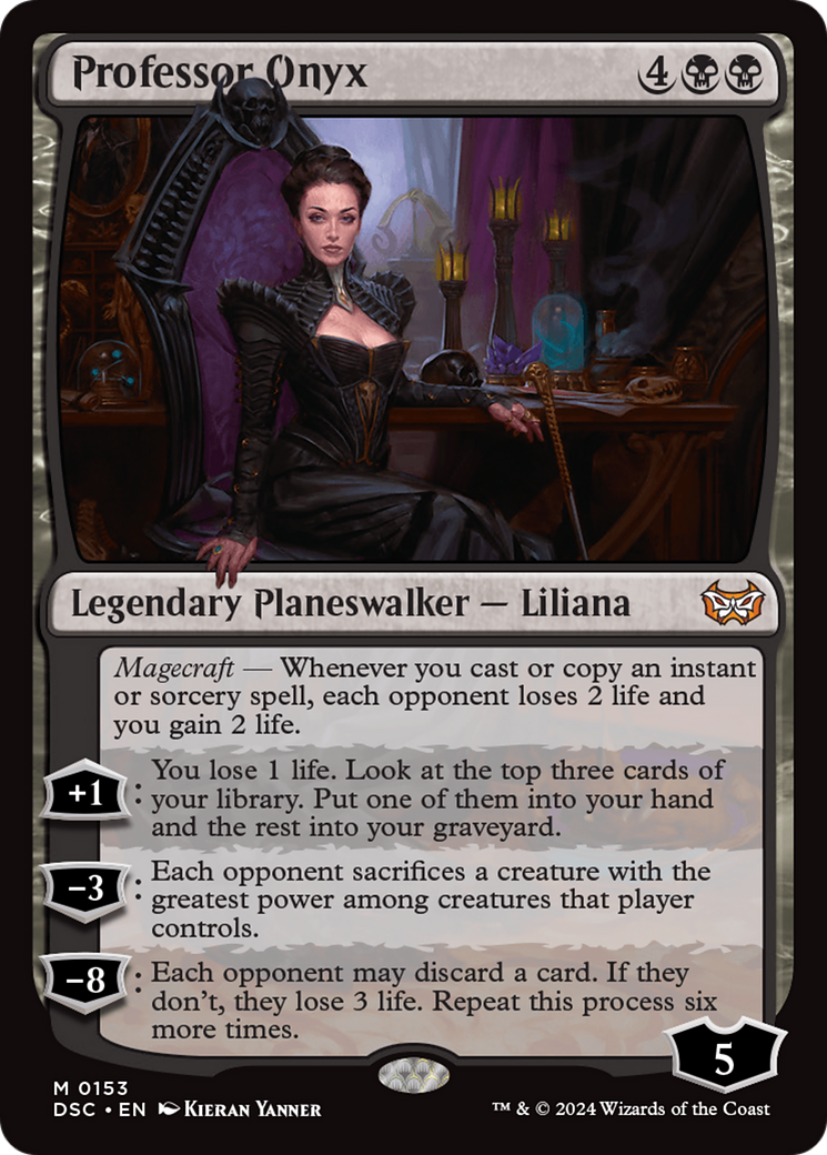 Professor Onyx (DSC-153) [Duskmourn: House of Horror Commander] MTG Single Wizards of the Coast