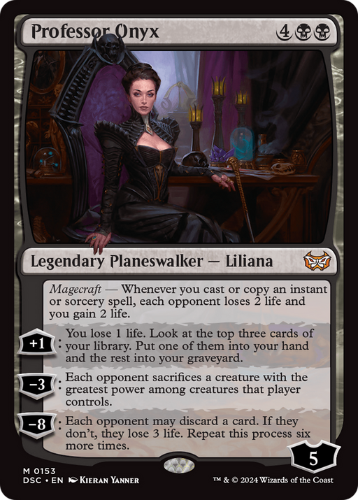 Professor Onyx (DSC-153) [Duskmourn: House of Horror Commander] MTG Single Wizards of the Coast