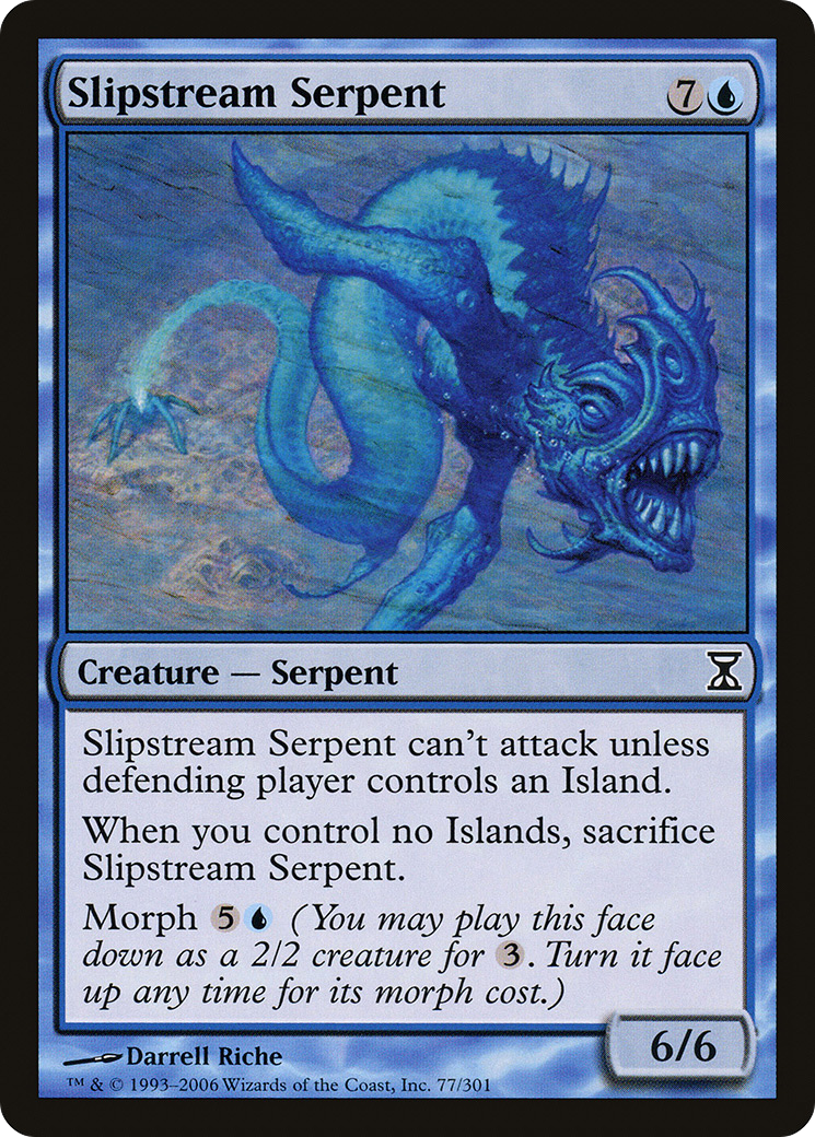 Slipstream Serpent (TSP-077) [Time Spiral] Foil MTG Single Wizards of the Coast