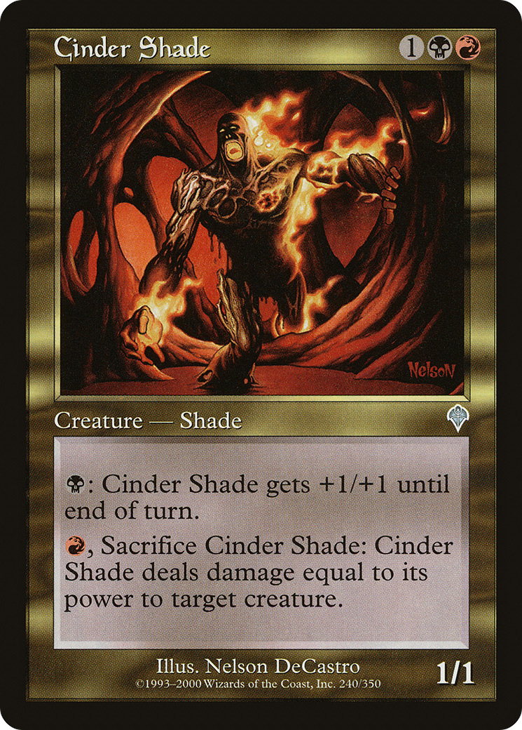 Cinder Shade (INV-240) [Invasion] MTG Single Wizards of the Coast