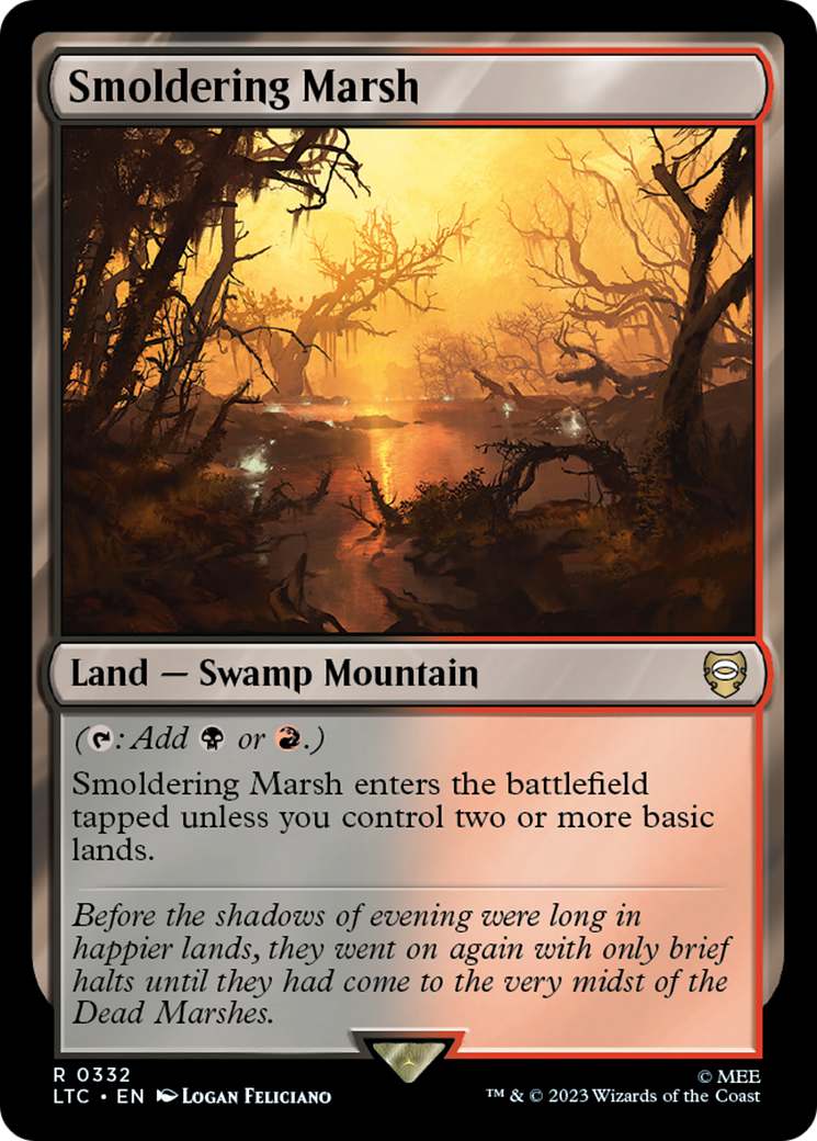 Smoldering Marsh (LTC-332) [Tales of Middle-earth Commander] MTG Single Wizards of the Coast
