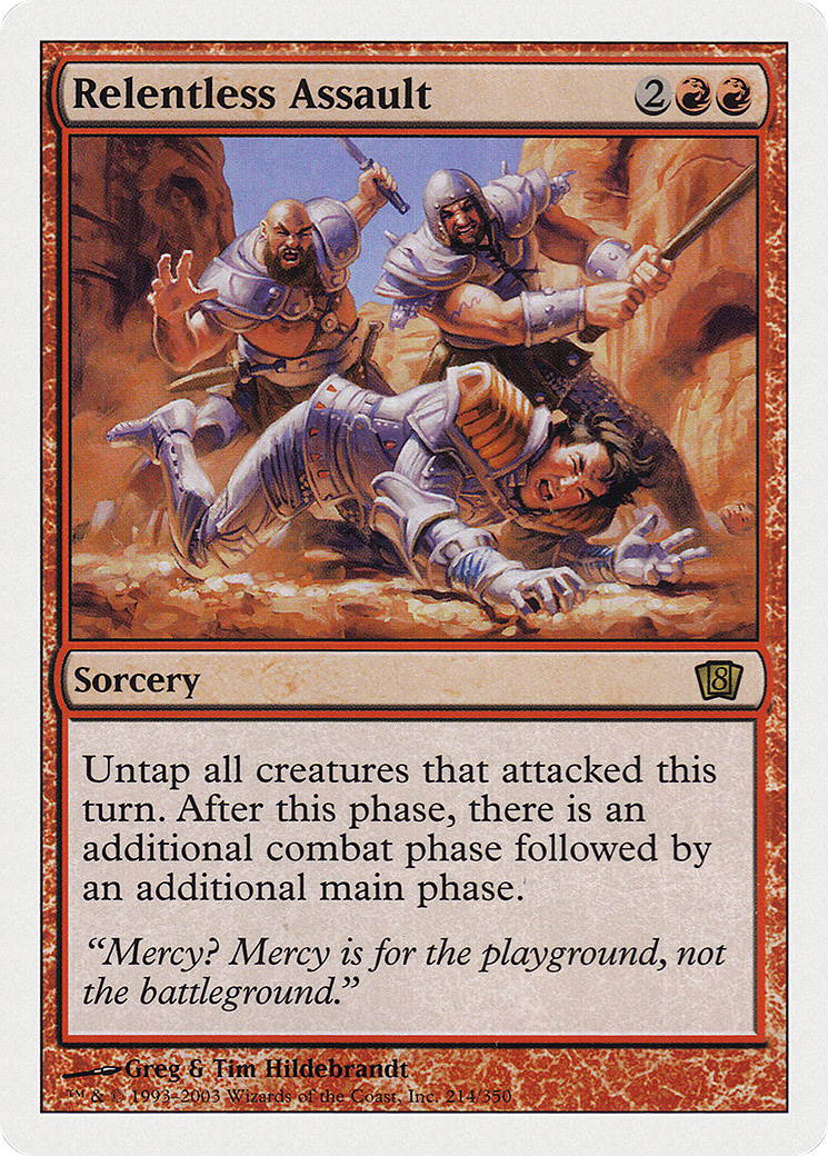 Relentless Assault (8ED-214) [8th Edition] MTG Single Wizards of the Coast
