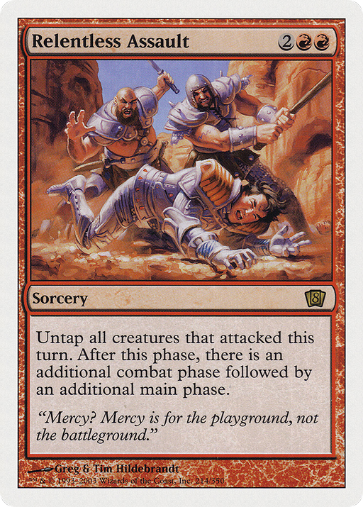 Relentless Assault (8ED-214) [8th Edition] MTG Single Wizards of the Coast