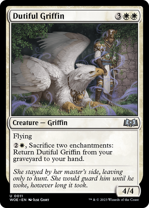 Dutiful Griffin (WOE-011) [Wilds of Eldraine] Foil MTG Single Wizards of the Coast