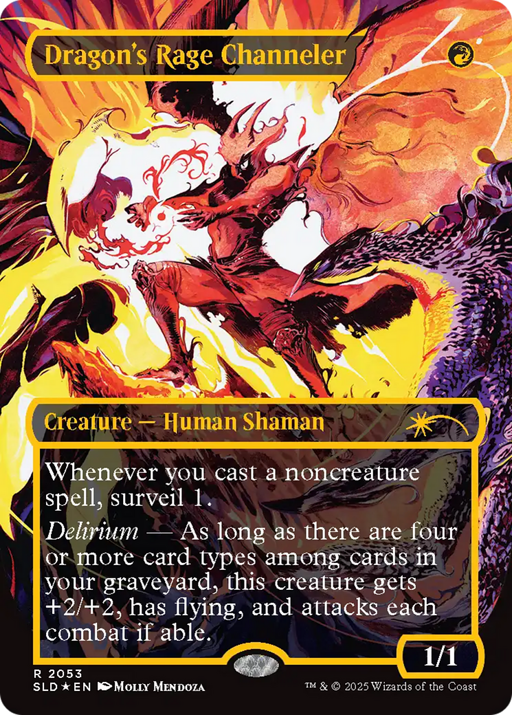 Dragon's Rage Channeler (2053) (Raised Foil) (SLD-2053) [Secret Lair] Drop (Borderless) Foil MTG Single Wizards of the Coast