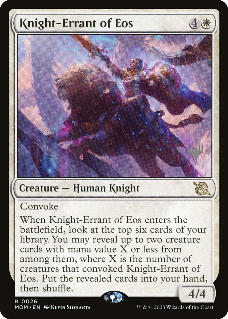 Knight-Errant of Eos (PPMOM-026) [March of the Machine Promos] Foil MTG Single Wizards of the Coast
