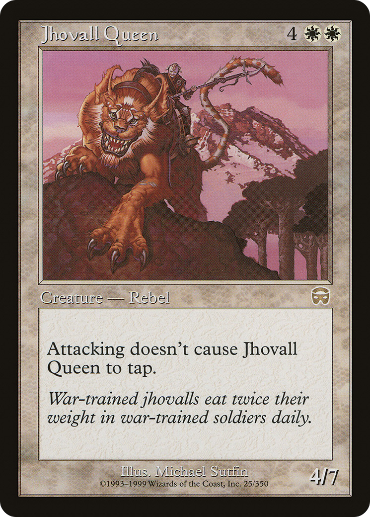 Jhovall Queen (MMQ-025) [Mercadian Masques] MTG Single Wizards of the Coast